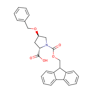 (2S,4R)-1-(((9H-Fluoren-9-yl)methoxy)carbonyl)-4-(benzyloxy)pyrrolidine-2-carboxylic acid,CAS No. 174800-02-3.