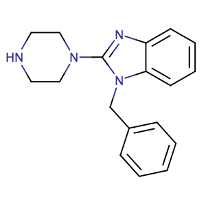 1-benzyl-2-piperazin-1-ylbenzimidazole,CAS No. 143257-98-1.