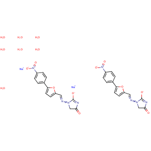 Dantrolene sodium,CAS No. 24868-20-0.
