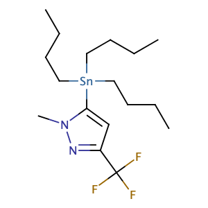 1-Methyl-5-(tributylstannyl)-3-(trifluoromethyl)-1H-pyrazole,CAS No. 191606-78-7.