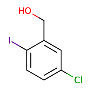 5-chloro-2-iodobenzyl alcohol,CAS No. 82386-90-1.
