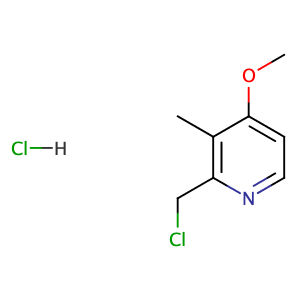 2-chloromethyl-4-methoxy-3-methylpyridine hydrochloride,CAS No. 86604-74-2.