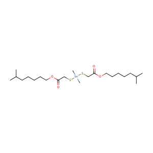 Diisooctyl 2,2'-[(dimethylstannylene)bis(thio)]diacetate,CAS No. 26636-01-1.