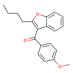 2-n-butyl 3-(4-methoxy benzoyl)-benzofuran,CAS No. 83790-87-8.