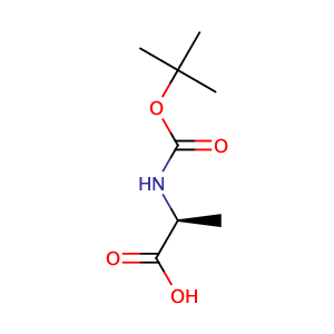 (2S)-2-[(2-methylpropan-2-yl)oxycarbonylamino]propanoic acid,CAS No. 15761-38-3.