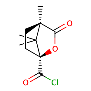 (1S,4R)-4,7,7-trimethyl-3-oxo-2-oxabicyclo[2.2.1]heptane-1-carbonyl chloride,CAS No. 39637-74-6.
