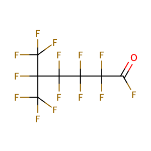 2,2,3,3,4,4,5,6,6,6-decafluoro-5-(trifluoromethyl)hexanoyl fluoride,CAS No. 18017-31-7.