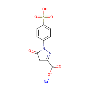 Sodium 5-oxo-1-(4-sulfophenyl)-4H-pyrazole-3-carboxylate,CAS No. 52126-51-9.