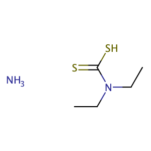 azane; diethylcarbamodithioic acid,CAS No. 21124-33-4.