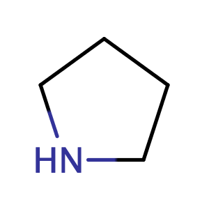 Pyrrolidine,CAS No. 123-75-1.