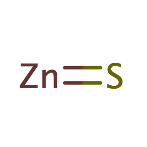 Zinc sulfide,CAS No. 1314-98-3.