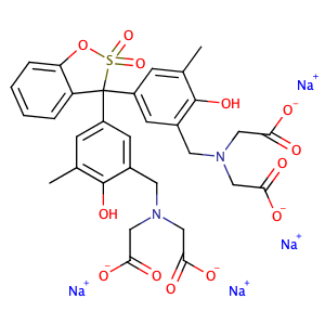 Xylenol orange tetrasodium salt,CAS No. 3618-43-7.