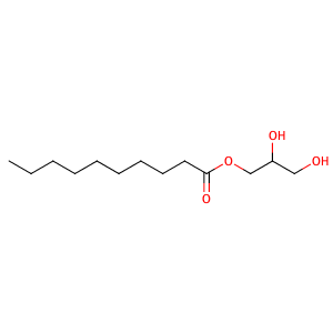 2,3-dihydroxypropyl decanoate,CAS No. 26402-22-2.