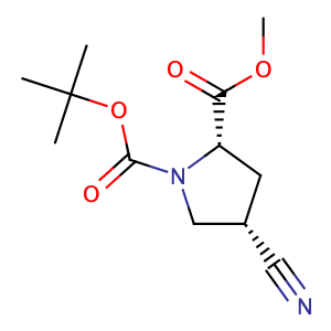 N - Boc - cis - 4 - cyano - L - proline methyl ester,CAS No. 487048-28-2.