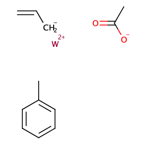 W(Î·-C6H5CH3)(Î·-C3H5)(O2CCH3),CAS No. 78607-84-8.