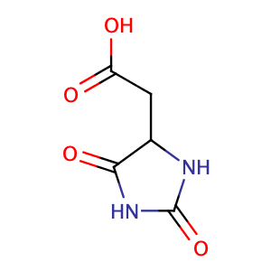 2-(2,5-dioxoimidazolidin-4-yl)acetic acid,CAS No. 5427-26-9.