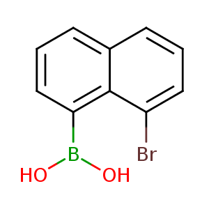 (8-Bromonaphthalen-1-yl)boronic acid,CAS No. 167105-03-5.