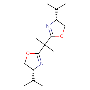 2,2-Bis[(4R)-4-isopropyl-2-oxazolin-2-yl]propane,CAS No. 150529-94-5.