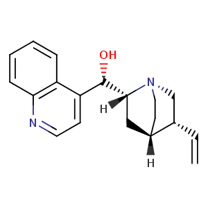 (1S)-Quinolin-4-yl((2R,4S,5R)-5-vinylquinuclidin-2-yl)methanol,CAS No. 118-10-5.