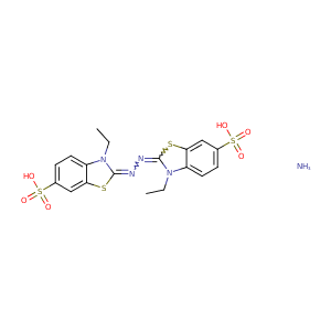 2,2'-azinobis-(3-ethyl-2,3-dihydrobenzothiazole-6-sulphonate) diammonium salt,CAS No. 30931-67-0.