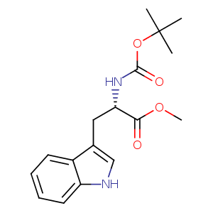 methyl 2-{[(tert-butoxy)carbonyl]amino}-3-(1H-indol-3-yl)propanoate,CAS No. 33900-28-6.