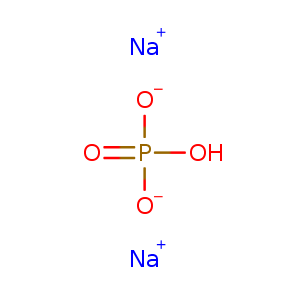 Phosphoric acid, sodium salt (1:2),CAS No. 7558-79-4.