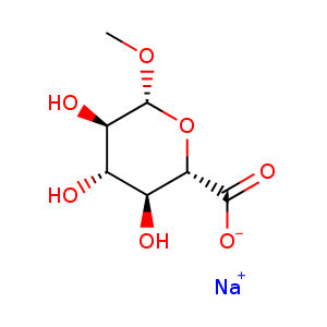 1-O-METHYL-BETA-D-GLUCURONIC ACID, SODIUM SALT,CAS No. 134253-42-2.