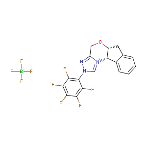 (5AR,10bS)-2-(pentafluorophenyl)-2,5a,6,10b-tetrahydro-4H-indeno[2,1-b][1,2,4]triazolo[4,3-d][1,4]oxazin-11-ium tetrafluoroborate,CAS No. 872143-57-2.