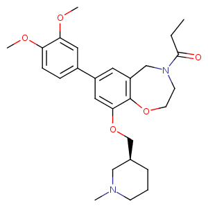1-[7-(3,4-dimethoxyphenyl)-2,3-dihydro-9-[[(3S)-1-methyl-3-piperidinyl]methoxy]-1,4-benzoxazepin-4(5H)-yl]-1-Propanone,CAS No. 1640282-31-0.