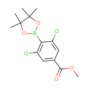 methyl 3,5-dichloro-4-(4,4,5,5-tetramethyl-1,3,2-dioxaborolan-2-yl)benzoate,CAS No. 1352734-01-0.