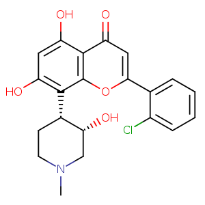 Flavopiridol,CAS No. 146426-40-6.