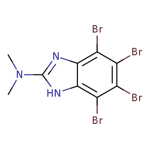 4,5,6,7-tetrabromo-N,N-dimethyl-1H-Benzimidazol-2-amine,CAS No. 749234-11-5.